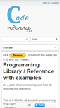 Mobile Screenshot of code-reference.com